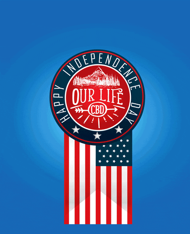 Happy Independence Day GIF by info@ourlifecbd.com