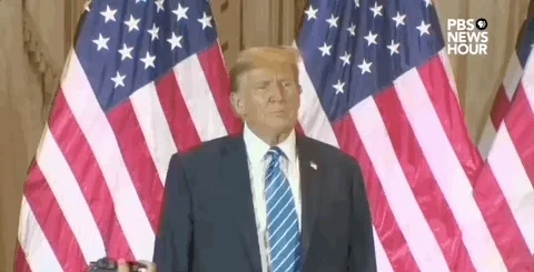 Standing Donald Trump GIF