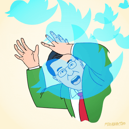 stephen colbert twitter GIF by Animation Domination High-Def