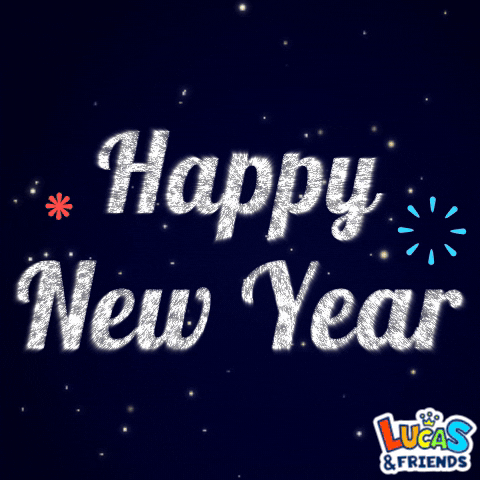 Celebrate New Year GIF by Lucas and Friends by RV AppStudios