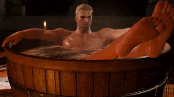 bathing hot tub GIF