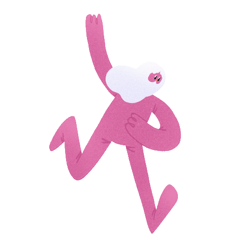 Pink Run Sticker