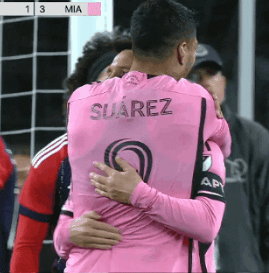 Luis Suarez Hug GIF by Major League Soccer