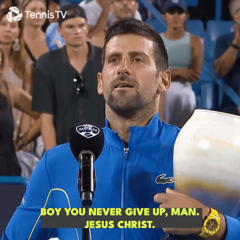 Dont Give Up Jesus Christ GIF by Tennis TV
