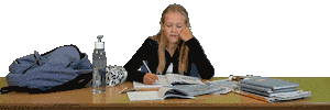 School Working Sticker by vanlodenstein