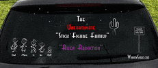 Alien Abduction Probe GIF by The Unfortunate Stick-Figure Family