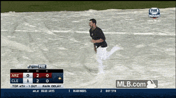 Cle Rain Delay GIF by MLB