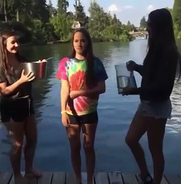fail ice bucket challenge GIF