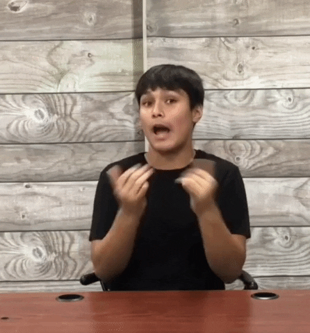 Here It Is Sign Language GIF by CSDRMS