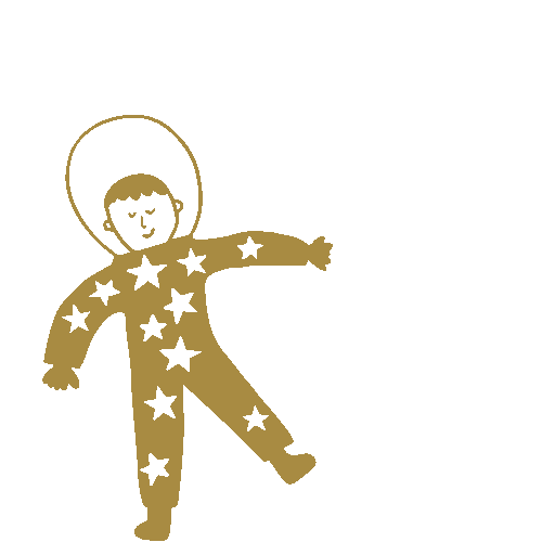 Spaceman Rocketship Sticker by ergoPouch