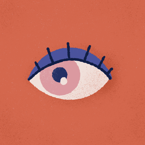 Eyes See GIF by Friederike Olsson - Illustration