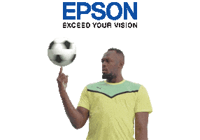 Usain Bolt Football Sticker by Epson Europe