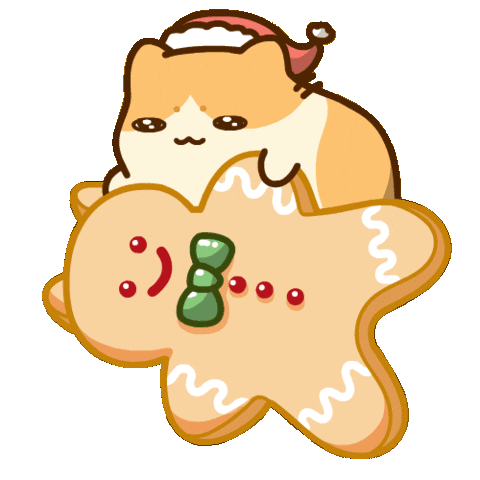 Christmas Cats Sticker by Bichi Mao