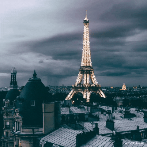 Eiffel Tower Night GIF by mylittleparis - Find & Share on GIPHY