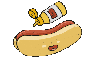 Hotdog Sticker by cypru55