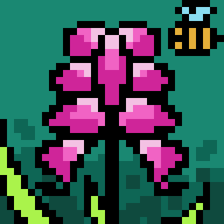 Flower Pixel Art GIF