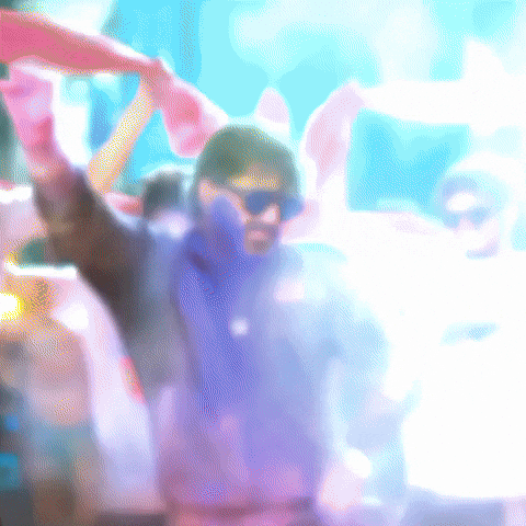 Power Star Holi GIF