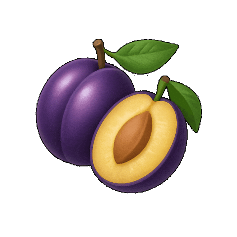 Pflaume Sticker by Smart Food Zug