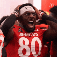 College Football Wow GIF by Cincinnati Bearcats