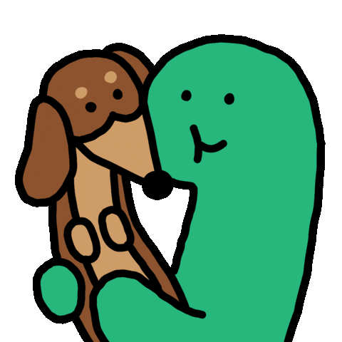 Sausage Dog Love Sticker by Joguman Studio
