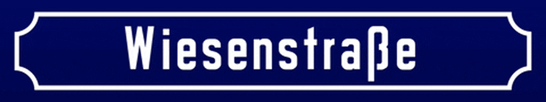 Straßenschild Wiesenstraße GIF by Lulububu Software GmbH