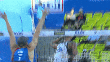 beach volleyball wow GIF by Volleyball World