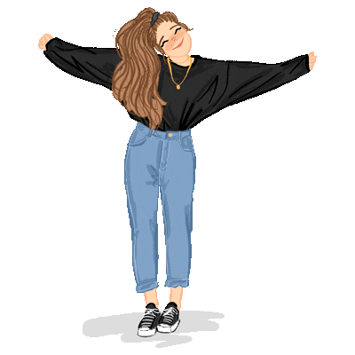 Girl Sticker