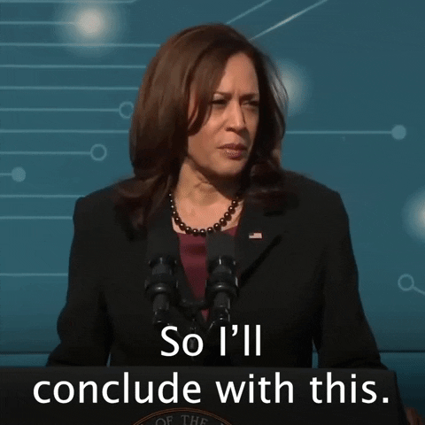 Conclude Kamala Harris GIF by The Democrats - Find & Share on GIPHY