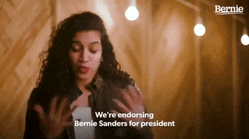 Bernie Sanders Endorsement GIF
