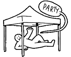 Party Tent Sticker by musketon