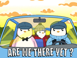 Driving Road Trip GIF by Pudgy Penguins