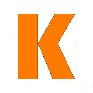 Orange K Sticker