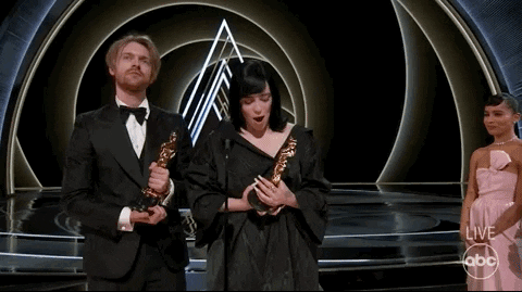 Billie Eilish Oscars GIF by The Academy Awards - Find & Share on GIPHY