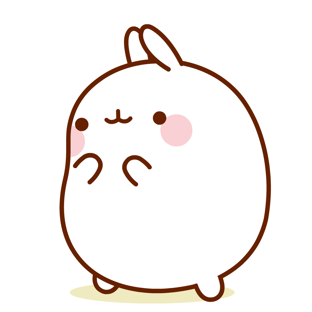 Happy Very Funny Sticker by Molang for iOS & Android | GIPHY