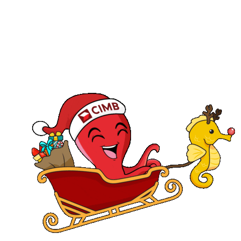 Celebrate Merry Christmas Sticker by CIMB Bank