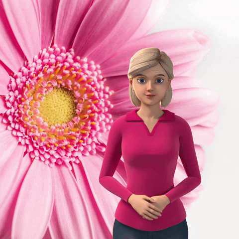 Sign Language Flower GIF by Sign Time - SiMAX