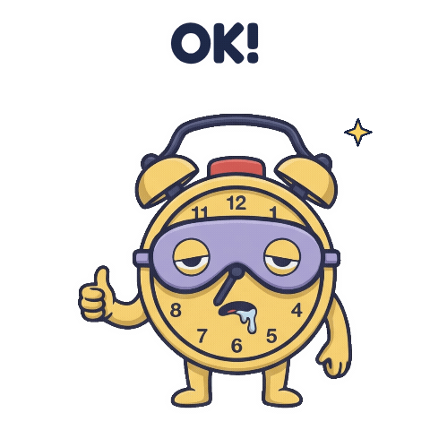Alarm Clock Yes Sticker by latersnoozy