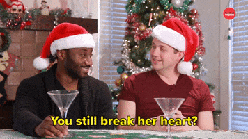 Heart Breaker Christmas GIF by BuzzFeed