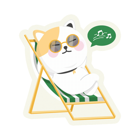 Happy Cat Sticker