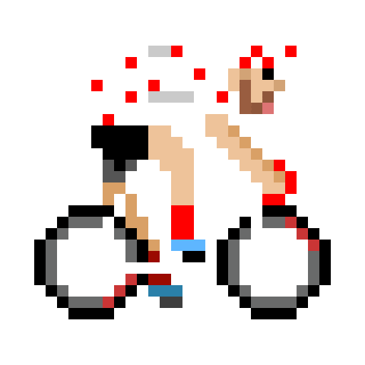 Pixel Cycling Sticker