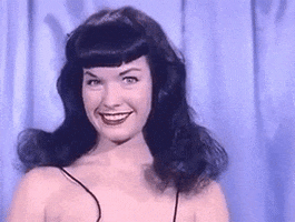 bettie page smile GIF