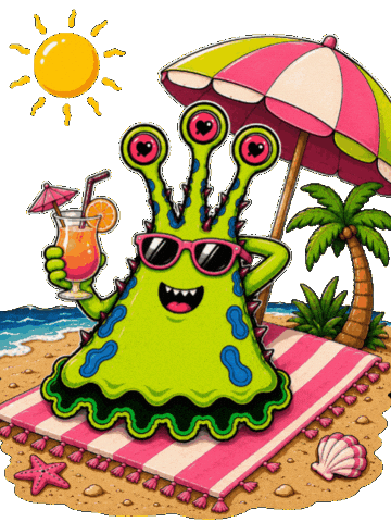 Summer Beach Sticker