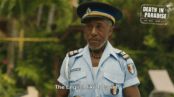 Swim Swimming GIF by Death In Paradise