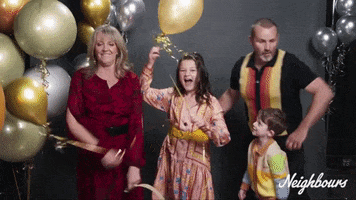 Ryan Moloney Party GIF by Neighbours (Official TV Show account)