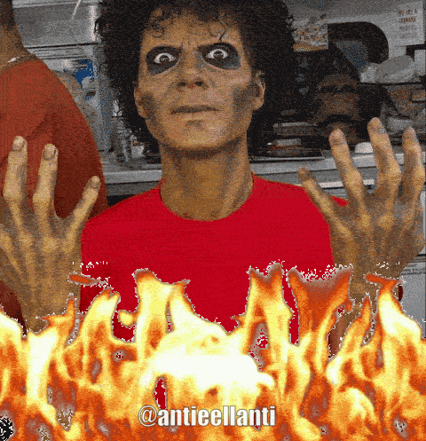 Michael Jackson Fire GIF