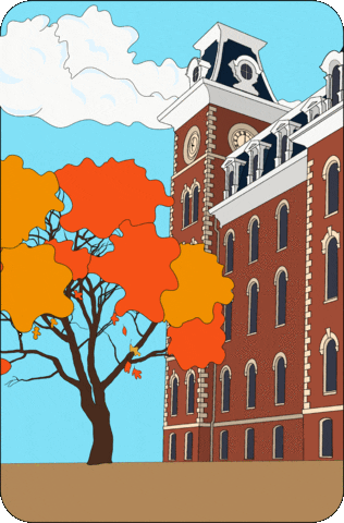 Fall Autumn GIF by Arkansas Alumni Association