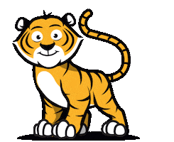 Cartoon Tiger Sticker by Timescaledb