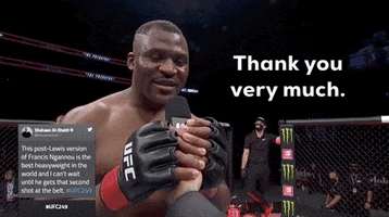 Thank You Very Much GIF by UFC
