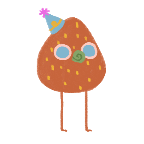 Party Strawberry Sticker