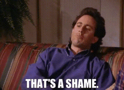 Seinfeld-thats-a-shame GIFs - Get the best GIF on GIPHY
